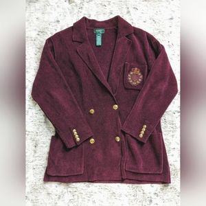 Gorgeously Made Unisex Double-Breasted Knit Jacket/Blazer | Ralph Lauren